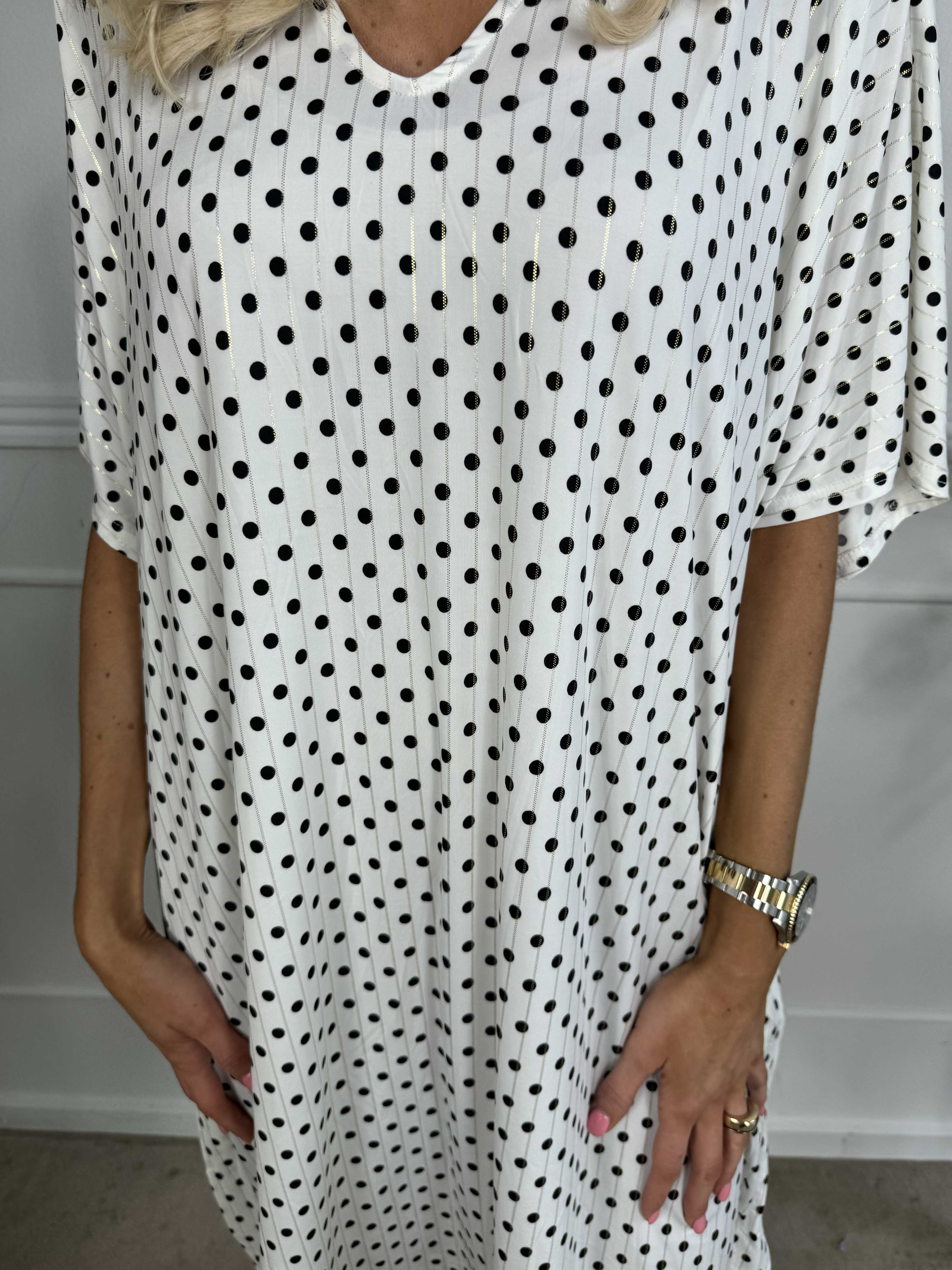 Azmina Dot - Tunikaklänning i lös passform med resår